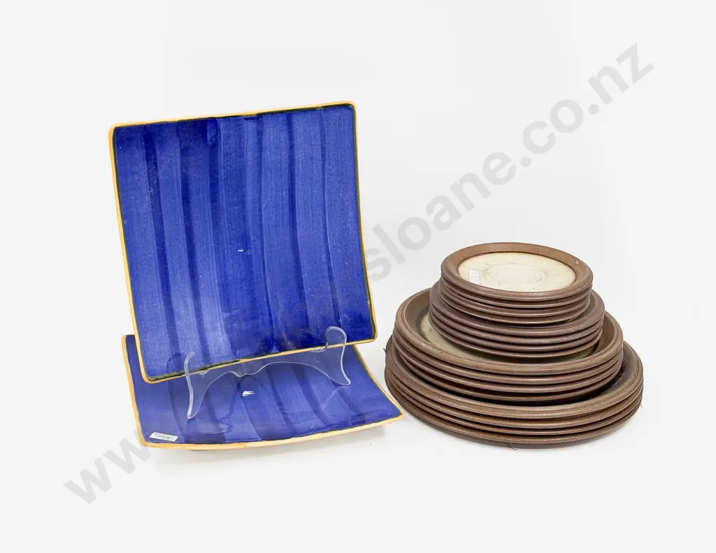 Qty of Assorted Stoneware Crockery together with Pair of Temuka Platters Image 1++