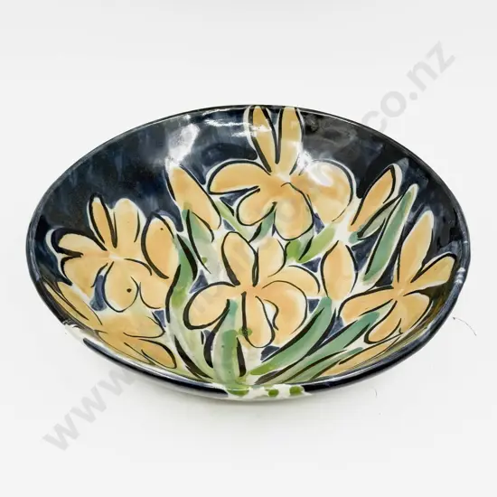 R. Atkinson Floral Pottery Table Bowl