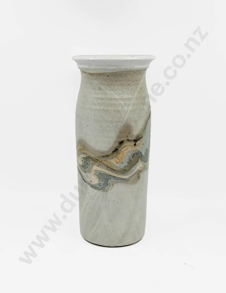 Tall NZ Pottery Vase Image 1++