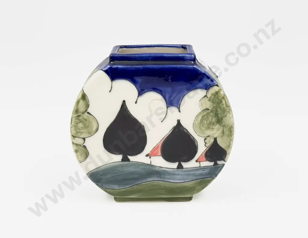 Penny Madden Pottery Vase After "May Avenue by Clarice Cliff" Image 1++