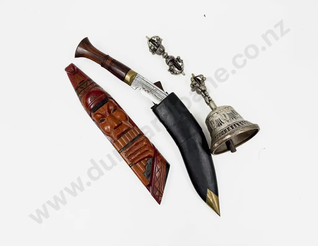 Brass Bound Khukuri Knife & Assorted Image 1++