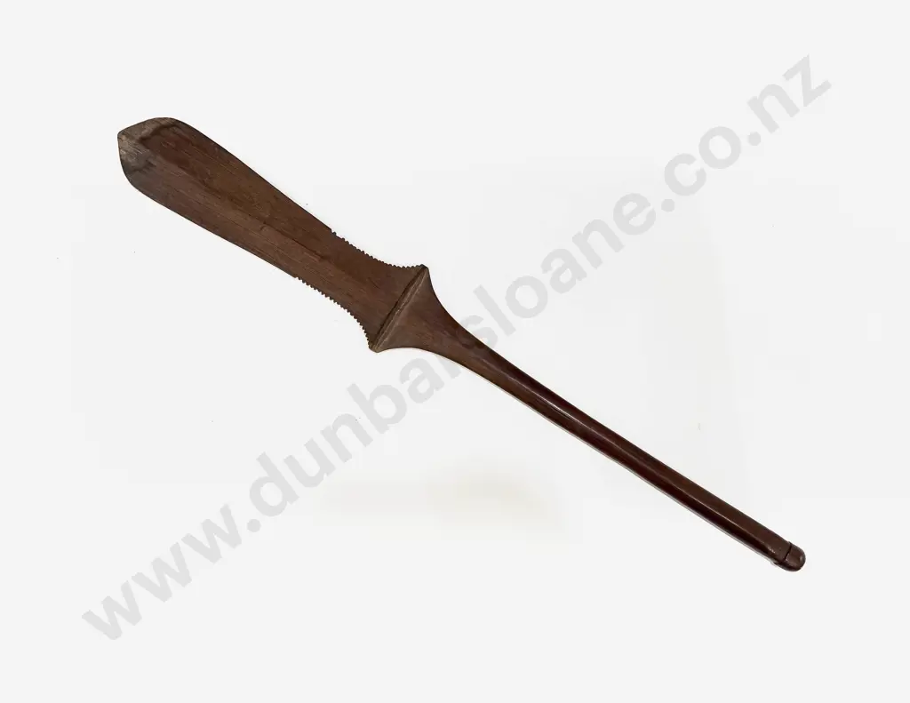 Fijian Hardwood Notched Club Image 1++