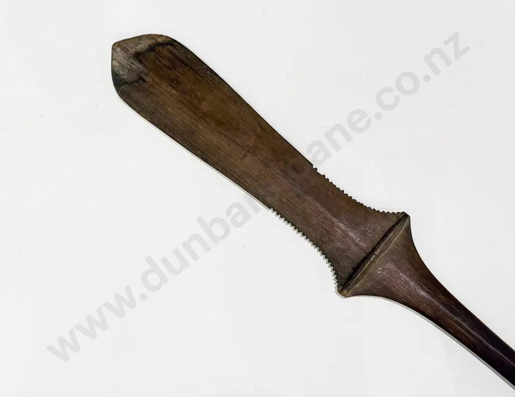 Fijian Hardwood Notched Club Image 1++