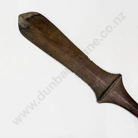 Fijian Hardwood Notched Club