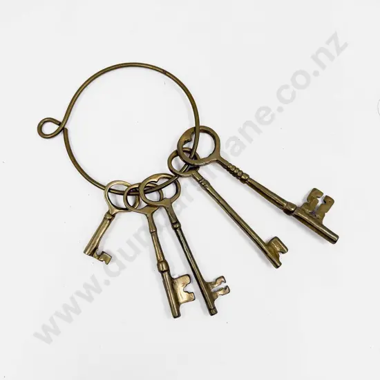 Set of Vintage Novelty Brass Keys