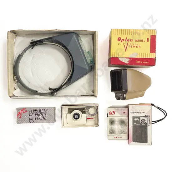 Boxed Slide Viewer with Magnifying Visor & Assorted