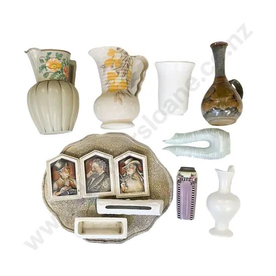 Qty Ivorex Relief Molded Portrait Plaques & Assorted