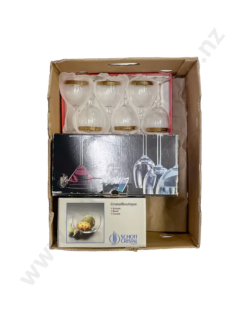 Qty of Assorted Boxed Glassware Image 1++