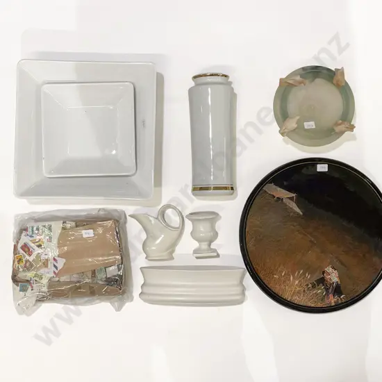 Box Qty of Assorted incl Breakfast Tray Serving Ware & Assorted Stamps