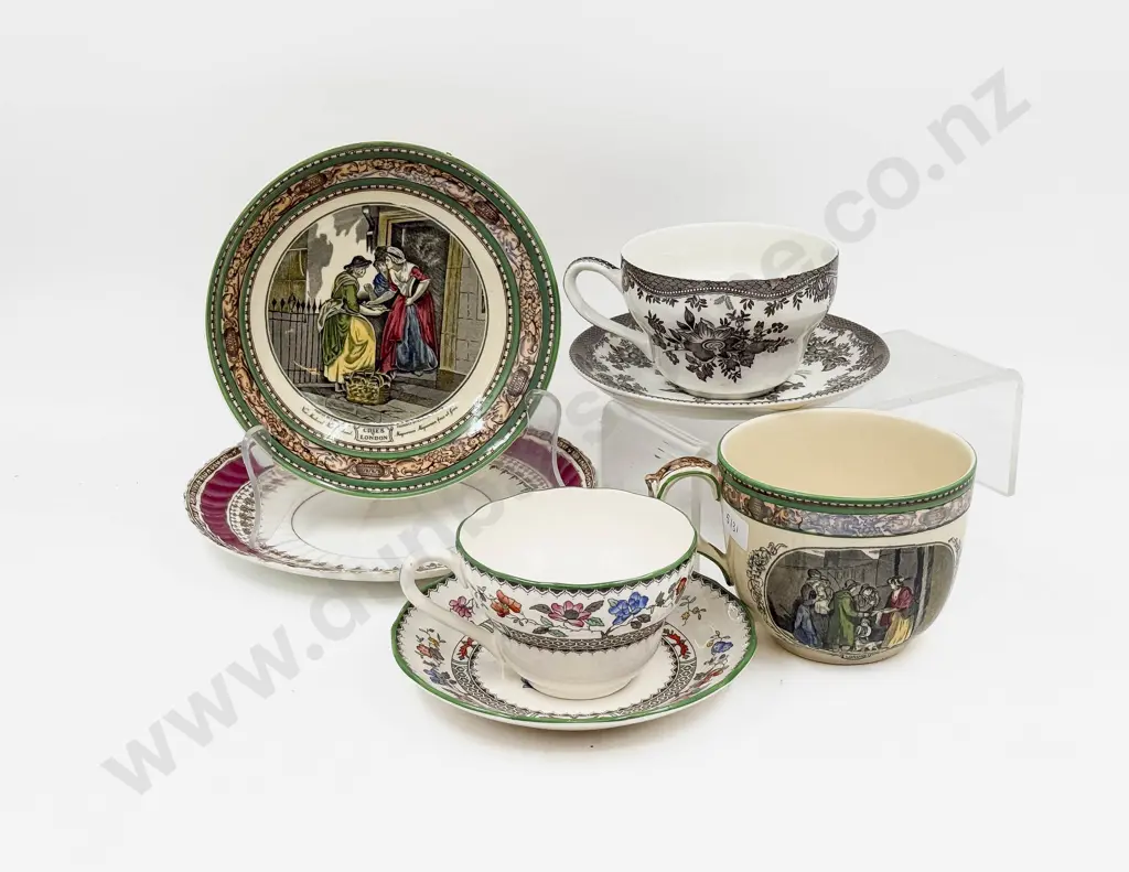 Three Assorted Breakfast Cups & Saucers incl Copeland Spode Image 1++
