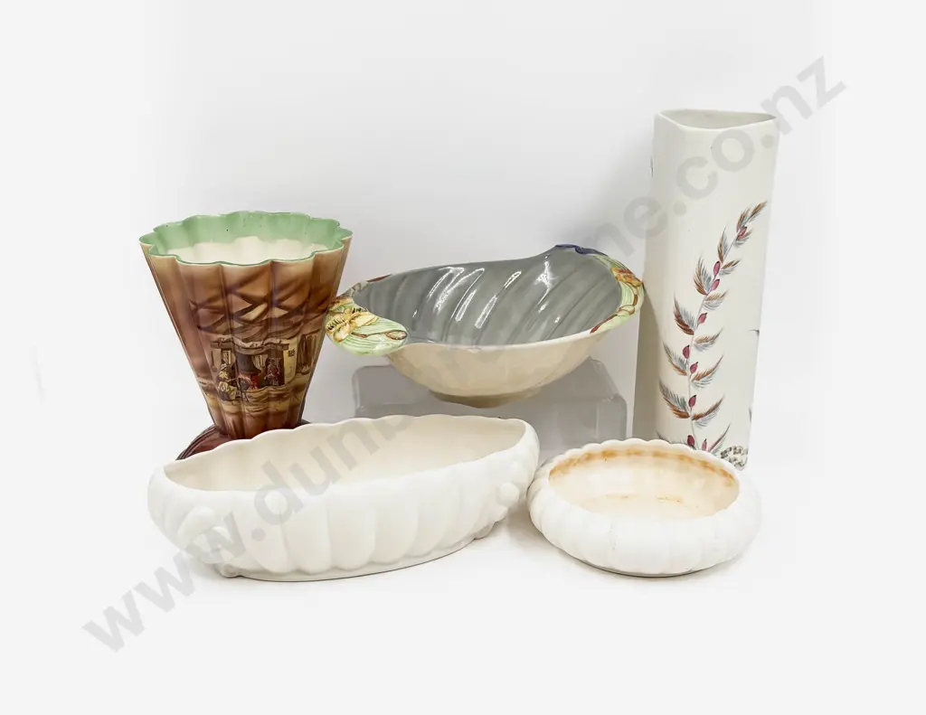 Qty of Assorted Vases incl Crown Lynn & Beswick Image 1++