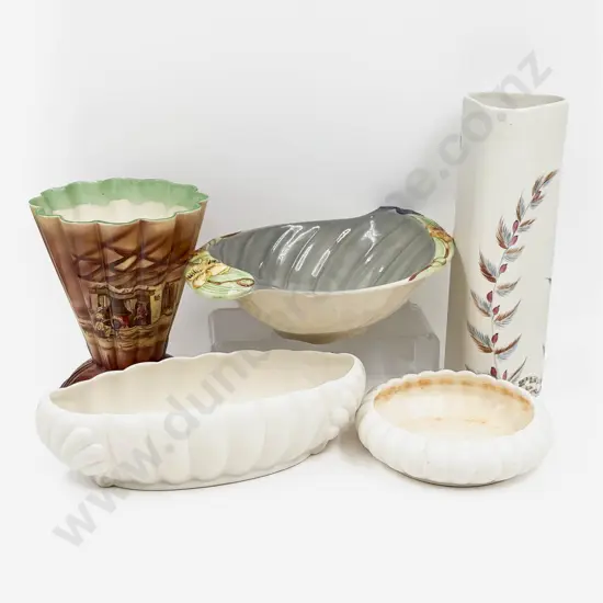 Qty of Assorted Vases incl Crown Lynn & Beswick