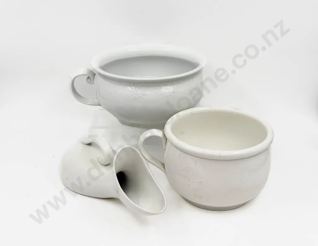Two Vintage Ceramic Potties & Other Image 1++