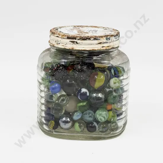Jar of Assorted Marbles