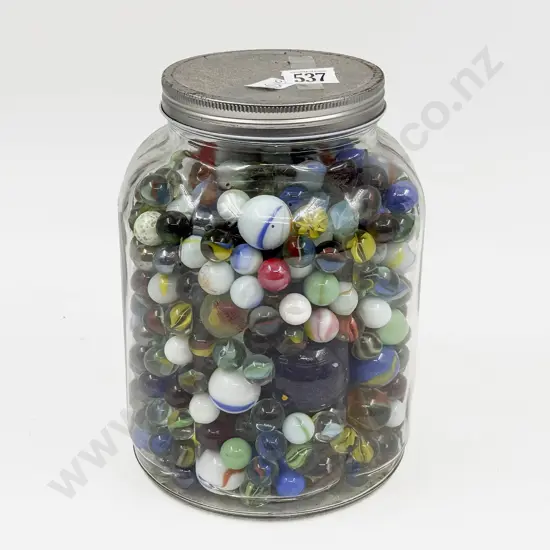 Jar of Assorted Marbles