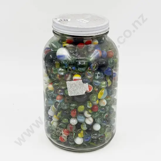 Jar of Assorted Marbles