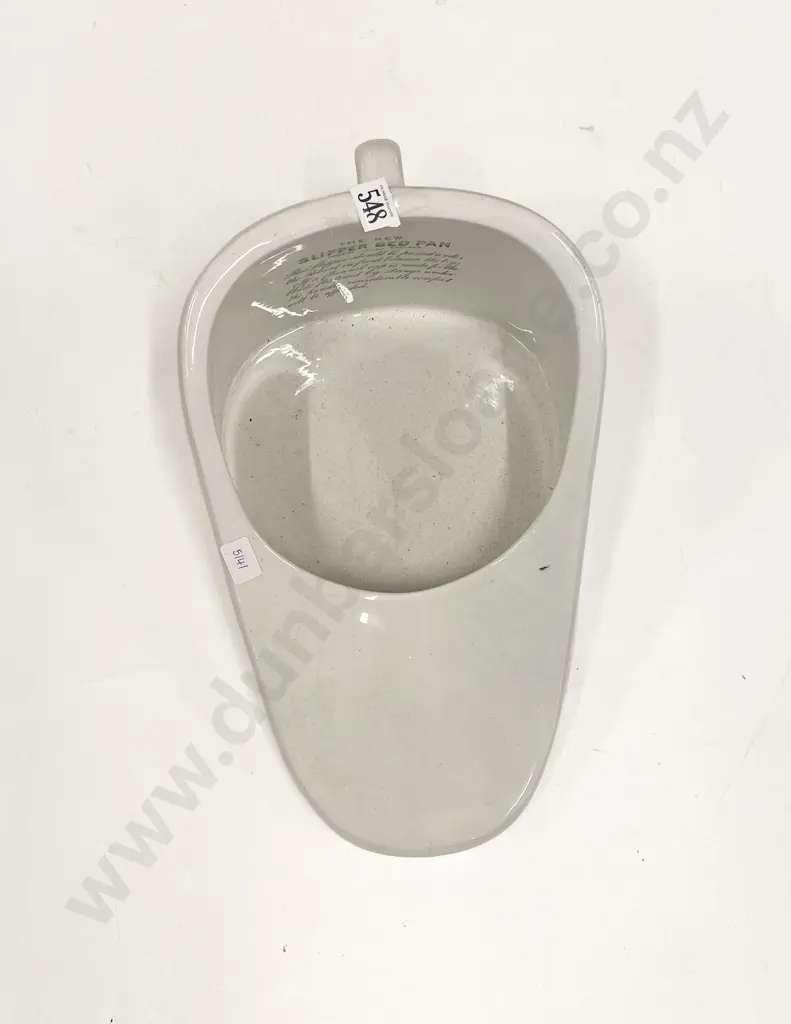 Vintage Ceramic Slipper Bed Pan Image 1++