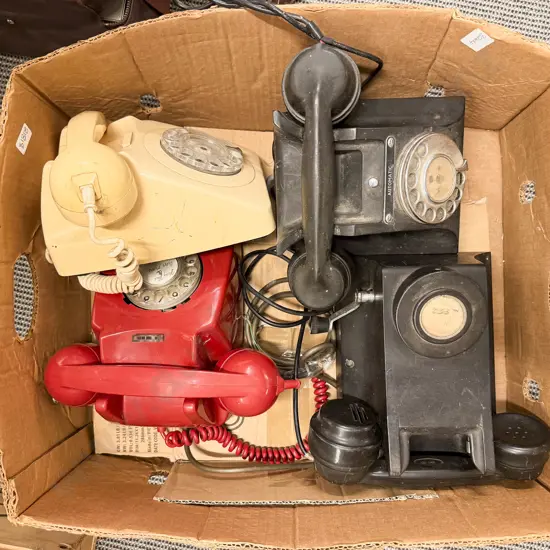 Four Assorted Vintage Telephones