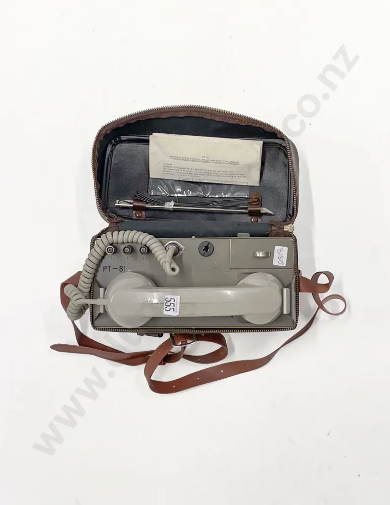 Vintage Cased Portable Telephone Image 1++