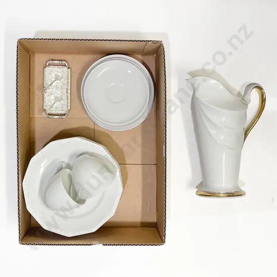 Qty of Assorted White China incl Hutchsenreuther