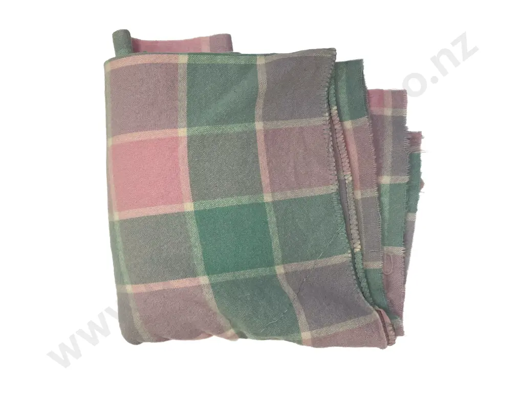 Vintage NZ Woollen Travel Blanket Image 1++