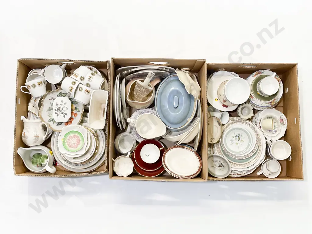 Three Boxes of Assorted China Image 1++