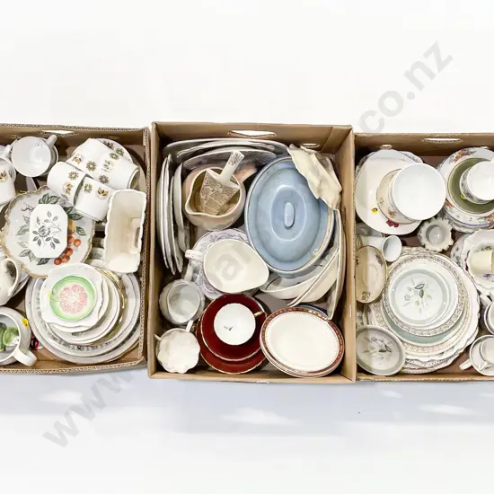 Three Boxes of Assorted China