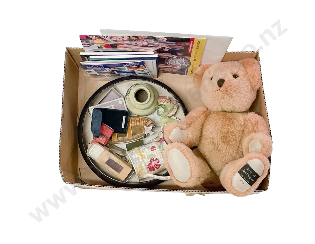 Mixed Lot of Assorted Including China with Vintage Phone Card Packs and S/S Decanter Label Image 1++
