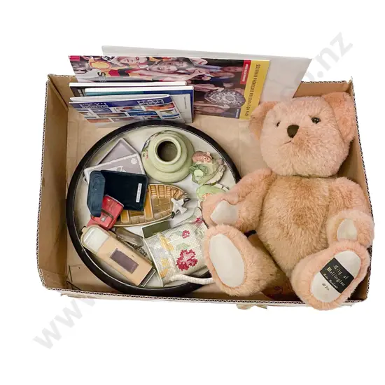 Mixed Lot of Assorted Including China with Vintage Phone Card Packs and S/S Decanter Label