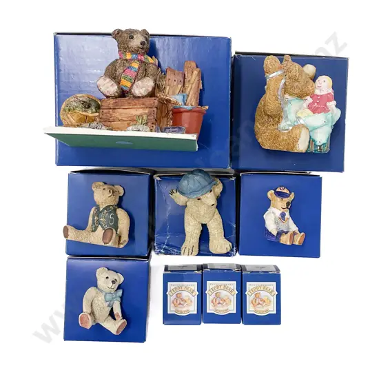 Qty of Boxed and Loose Colour Box Miniatures "Teddy Bear Collection" Ornaments