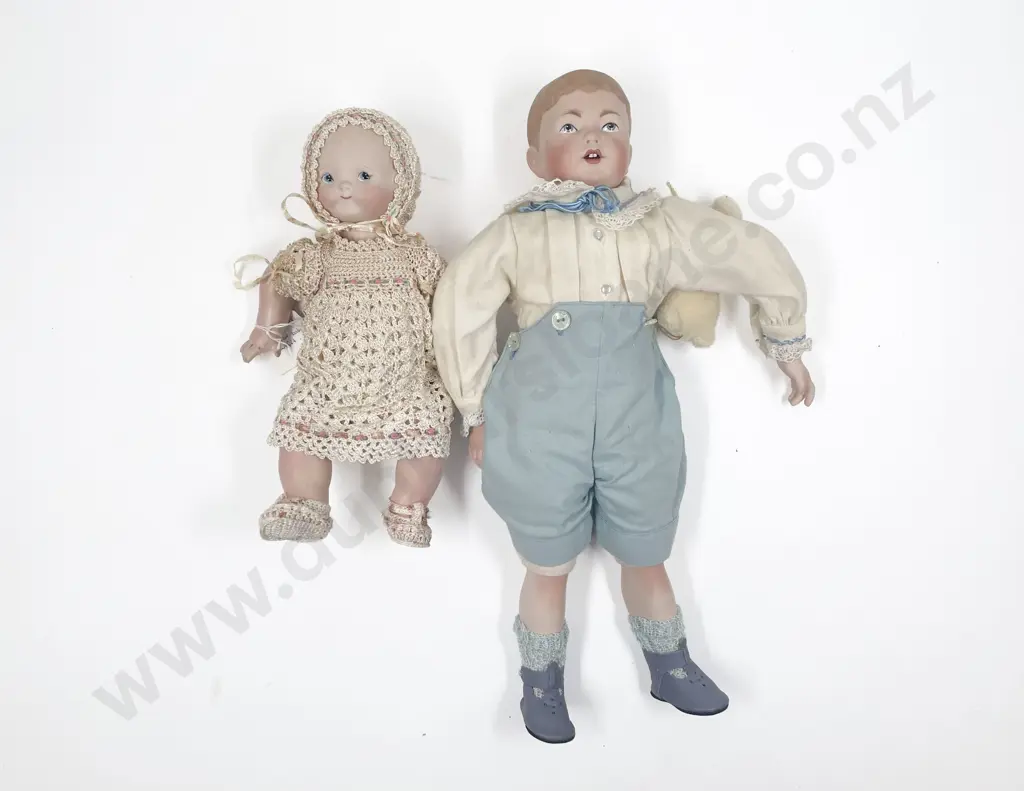 Two New Bisque Character Dolls Image 1++