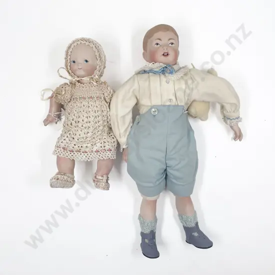 Two New Bisque Character Dolls
