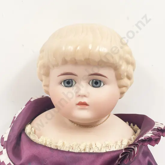 New Bisque China Head Shoulder Plate Doll by Lynda Jacobsen