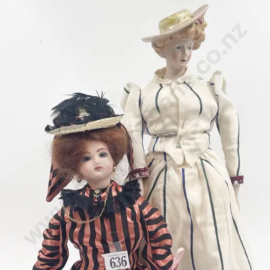 Two New Bisque Fashion Dolls