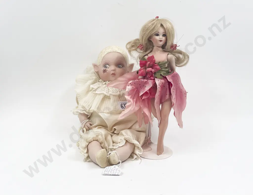 Two New Bisque Fairy & Pixie Character Dolls Image 1++
