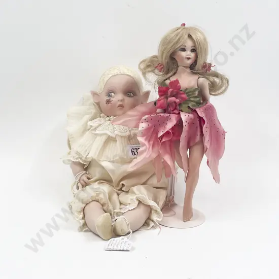 Two New Bisque Fairy & Pixie Character Dolls