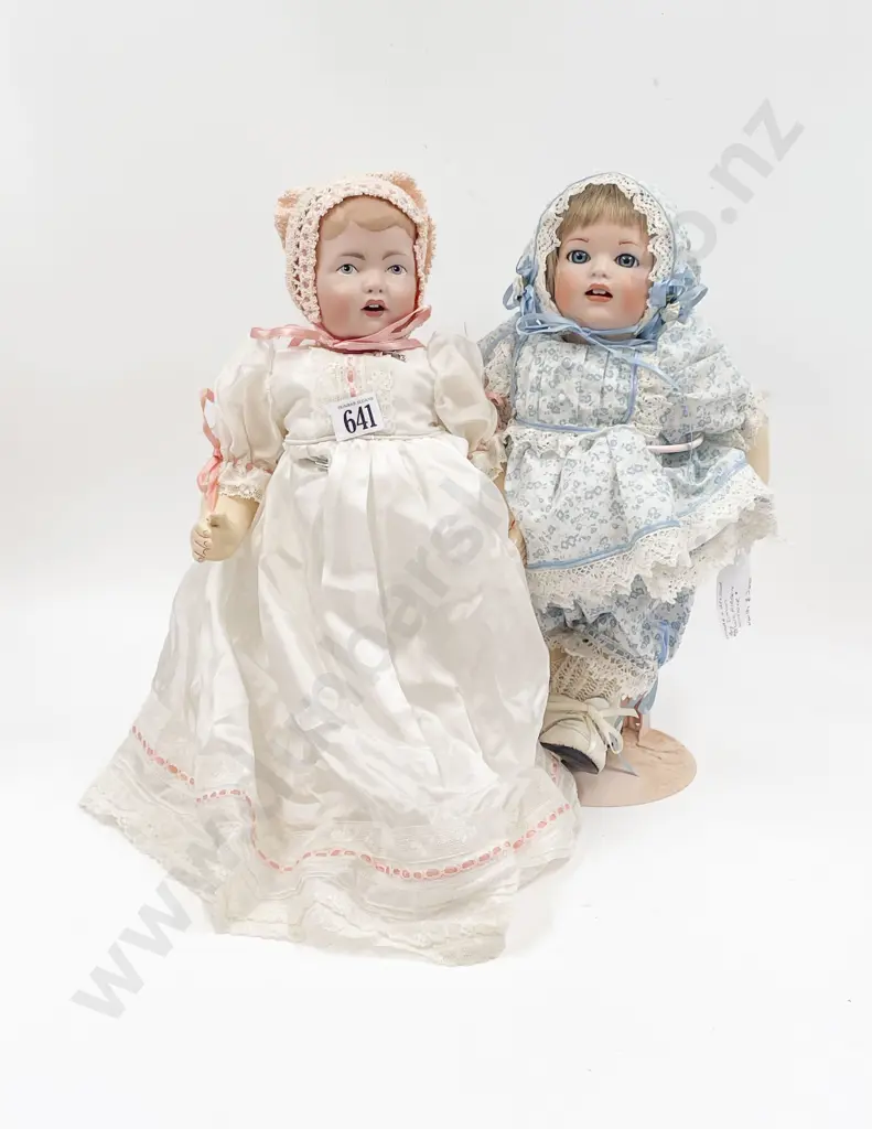 Two New Bisque Character Dolls Image 1++