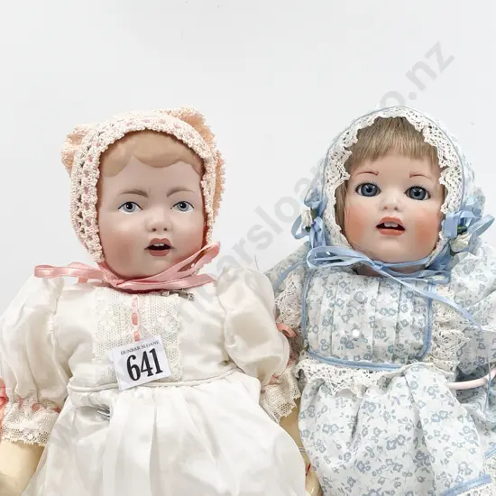 Two New Bisque Character Dolls