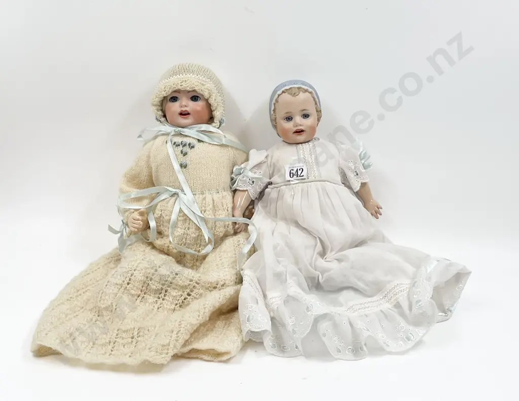 Two New Bisque Character Dolls on Composition Bodies Image 1++