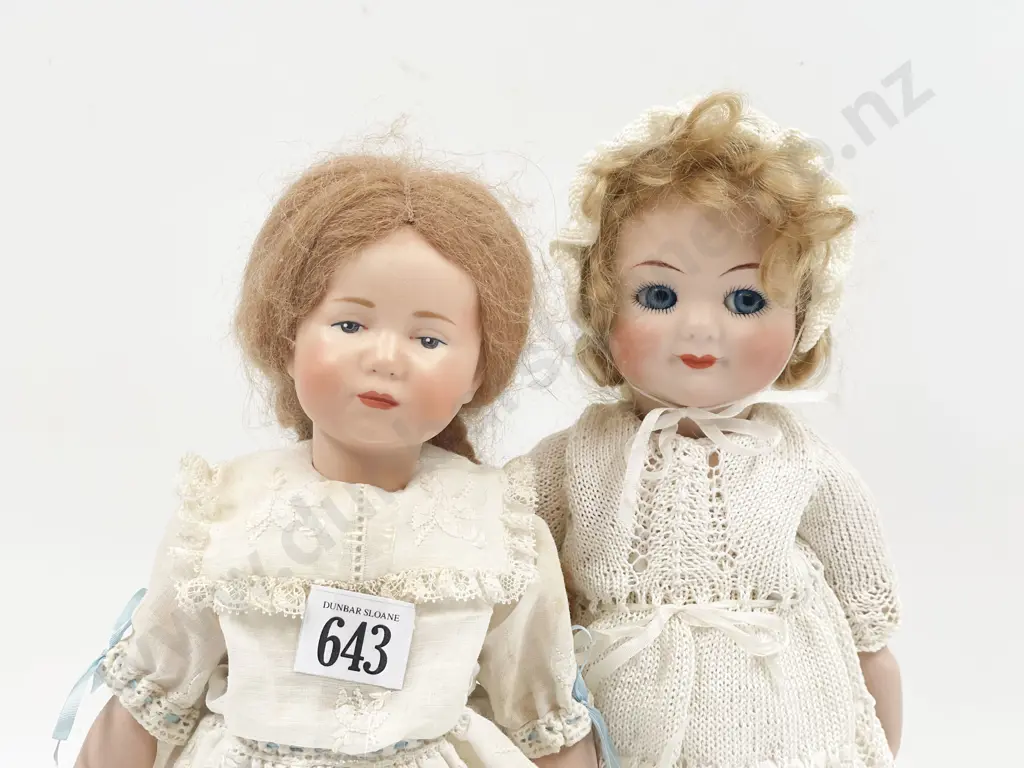 Two New Bisque Character Dolls Image 1++