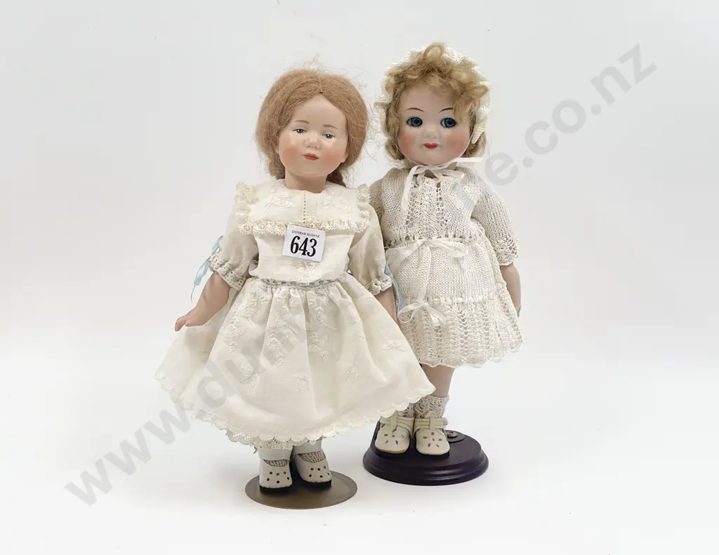 Two New Bisque Character Dolls Image 1++