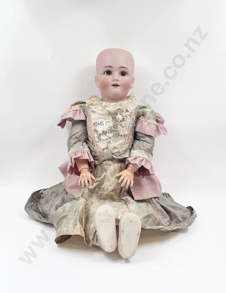 Antique Simon & Halbieg Bisque Doll on Composition Body Image 1++