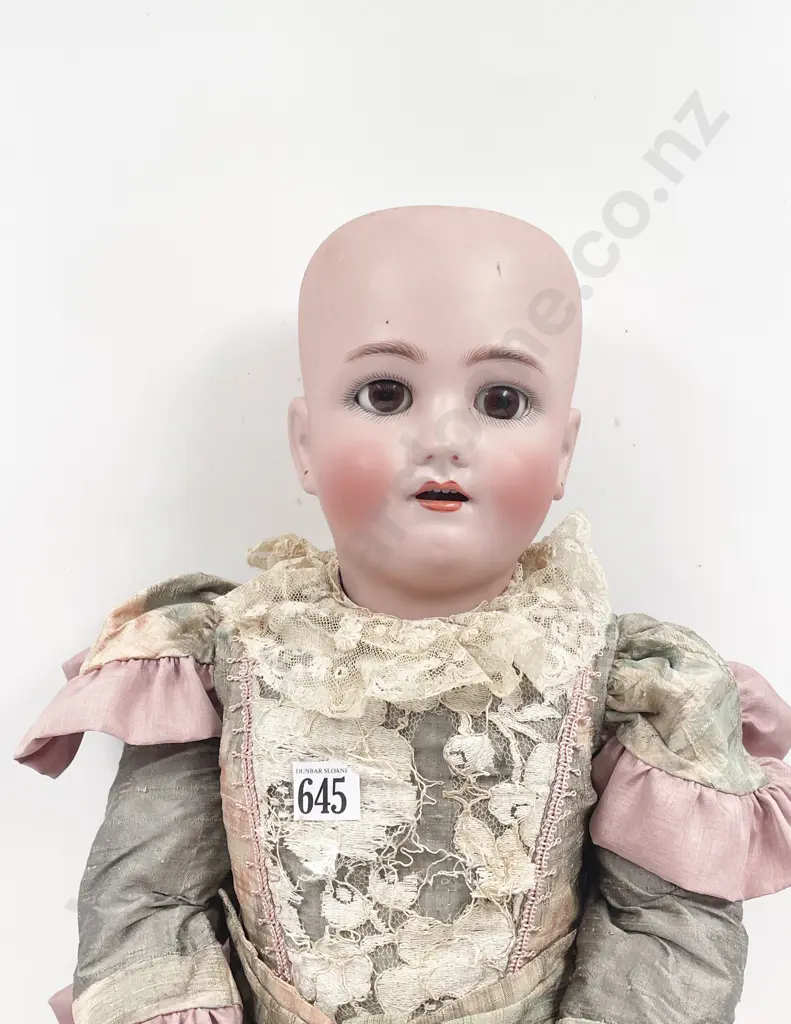 Antique Simon & Halbieg Bisque Doll on Composition Body Image 1++