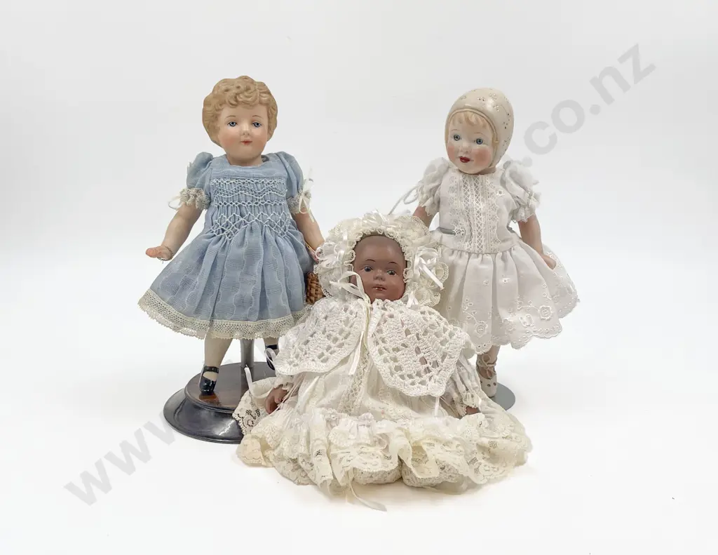 Three Small New Bisque Dolls Image 1++