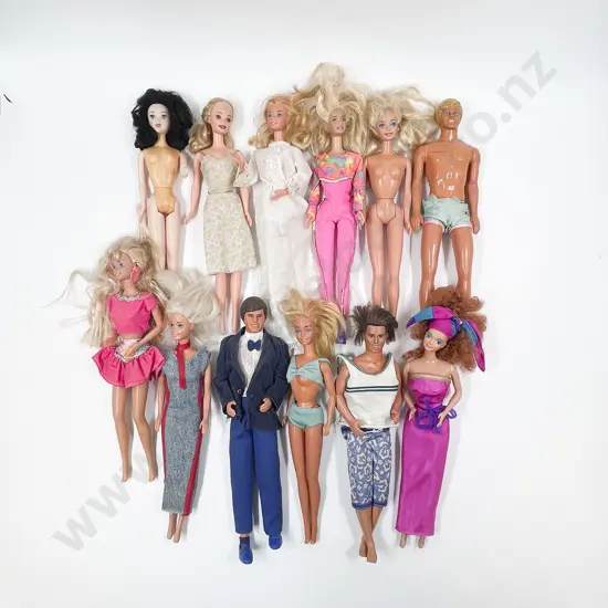 Qty of Assorted Barbie Dolls - Play Worn