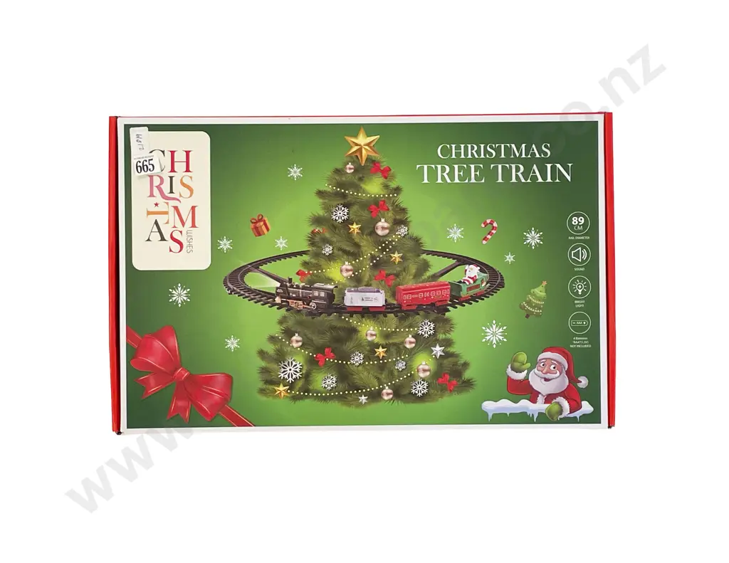 As New Boxed Christmas Tree Train Image 1++