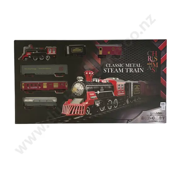 As New Boxed Christmas Steam Train