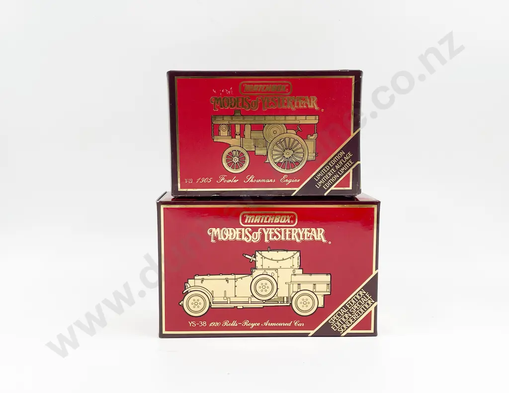 Matchbox Model of Yesteryear Ltd Ed YS38 RR Armoured Car & 1905 Fowler Engine Image 1++