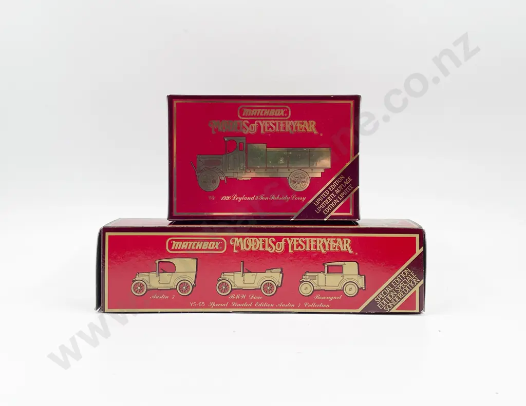 Matchbox Model of Yesteryear Ltd Ed 1920 Leyland Lorry & YS65 Austin 7 Collection Image 1++