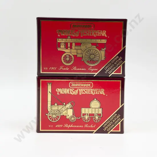 Two Special Edition Models of Yesterday Y-12 Stephensons Rocket & Y-19 Fowler